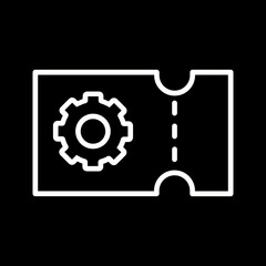 Support Ticket Vector Icon