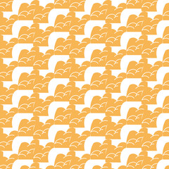 seamless pattern with gold and silver hearts