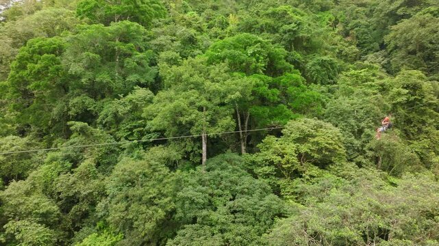 Experience the stunning beauty and rich biodiversity of Costa Rica on an exhilarating zipline adventure, soaring high above the lush jungles and enjoying the enchanting and picturesque scenery below