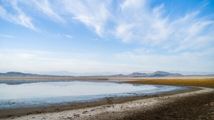 beautiful mountain lake. lake in the mountains