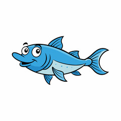 bluefish on a white background