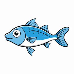 bluefish on a white background