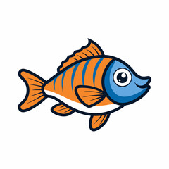 bream fish on a white background