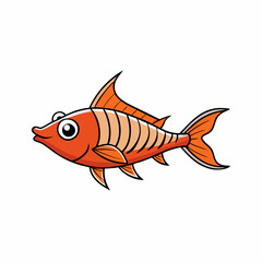 cardinalfish on a white background