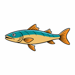 haddock fish on a white background