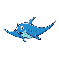 manta ray vector illustration