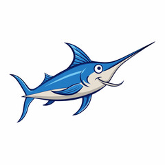 marlin fish isolated on white