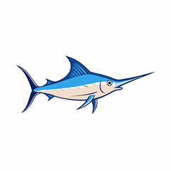 marlin fish isolated on white