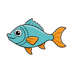 platy fish on a white background