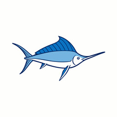 sailfish isolated on white