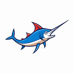 swordfish vector illustration