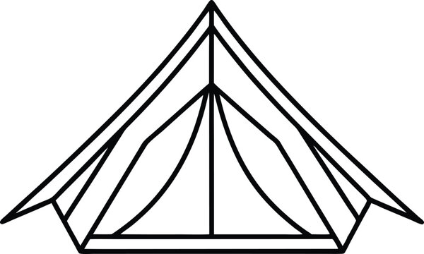 recommend clip art: camping tent line art vector,camping tent outline coloring book page line art drawing