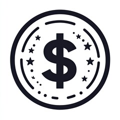 Obraz premium Dollar sign icon, financial symbol