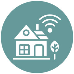Vector Design Smart House Icon Style