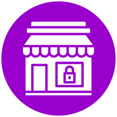 Vector Design Shop Close Icon Style