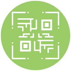 Vector Design QR Code Icon Style
