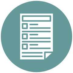 Vector Design Task List Icon Style