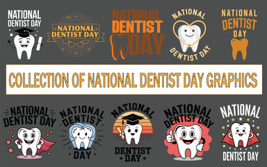 Collection of National Dentist Day Graphics
