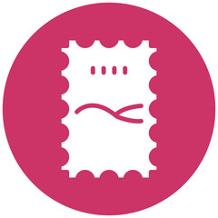 Vector Design Post Stamp Icon Style