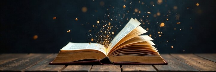 Isolated book plummeting; fast shutter speed freezes motion ,  hardcover, motion capture