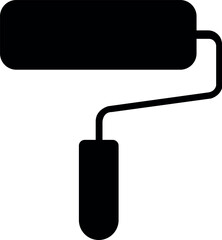 paint roller icon vector