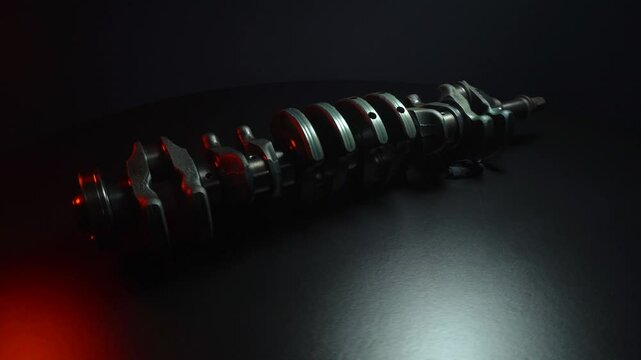 sports car engine repair new crankshaft for turbocharged six-cylinder in-line engine