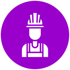 Construction Worker Vector Design Icon Style