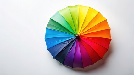 Top-Down Umbrella Panoramic Photo - Clean White Background Product Photography