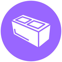 Concrete Block Vector Design Icon Style