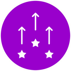 Level Up Vector Design Icon Style