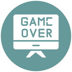 Game Over Vector Design Icon Style