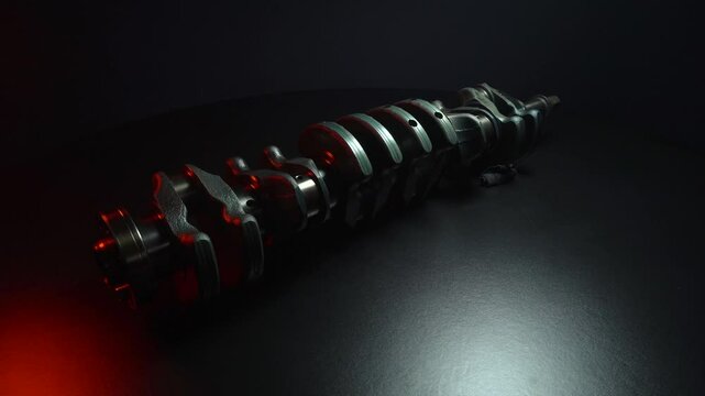sports car engine repair new crankshaft for turbocharged six-cylinder in-line engine