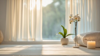 Serene Spa Room with Soft Natural Lighting