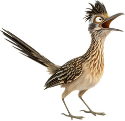 Fototapeta premium The Roadrunner bird is famous for its incredible speed, agility, and unique desert habitat.