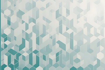 abstract green cubic background