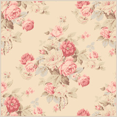 seamless background with roses