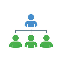 Hierarchy icon flat design