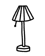 Obraz premium table lamp isolated on white