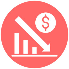 Vector Design Bankrupt Icon Style