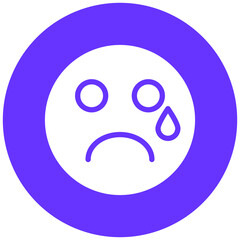 Vector Design Crying Icon Style