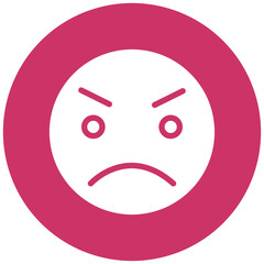 Vector Design Angry Icon Style