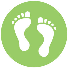 Vector Design Footprint Icon Style