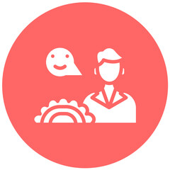 Vector Design Food Vendor Male Icon Style