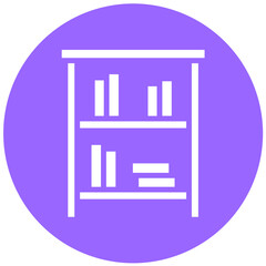 Vector Design Bookshelf Icon Style