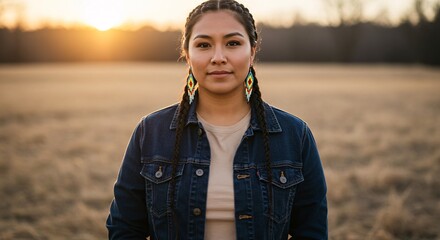portrait of a native american woman
