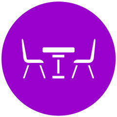 Vector Design Dining Table Icon Style