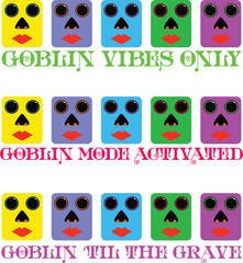 Fantasy Goblin Sublimation Clipart - Cute and Mischievous Green Goblin Vector Illustration for Stickers, T-Shirts, Mugs, Halloween, RPG, and Fantasy-Themed Designs