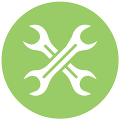 Vector Design Wrench Icon Style