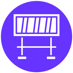 Vector Design Road Barrier Icon Style