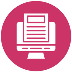 Vector Design Online Report Icon Style